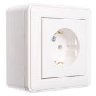 Корпус накладной для открытого монтажа электроустановочных устройств