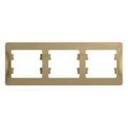 Рамка 3-м Glossa горизонт. титан SE GSL000403