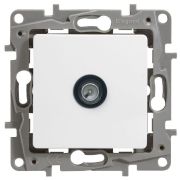 Розетка телевизионная оконечная TV СП Etika 5дБ 5-862МГц механизм бел. IEK 672265