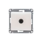 Розетка телевизионная одиночная TV 1-м СП Glossa 1дБ механизм перламутр SE GSL000691