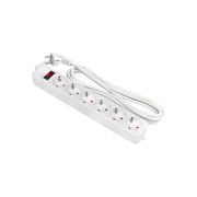 Удлинитель с сетевым фильтром 6х5м с заземл. 16А IP20 Блокбастер XL 3.2кВт ПВС 3х1 с выкл. PROxima EKF UFA16-310-6-05