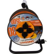 Удлинитель на катушке 4х30м с заземл. 16А IP44 ВЕМ-250 ПВС 3х2.5 термозащита UNIVersal 9634207