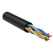 Кабель витая пара U/UTP кат.5E 4х2х24AWG solid LSZH черн. (305м) (м) ITK LC3-C5E04-129
