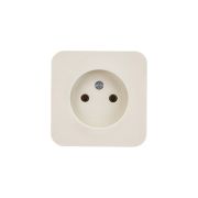Розетка 1-м ОП Blanca 16А IP20 250В без заземл. без защ. шторок с изолир. пластиной беж. SE BLNRA000117