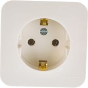 Розетка 1-м ОП Blanca 16А IP20 250В с заземл. без защ. шторок с изолир. пластиной беж. SE BLNRA010117
