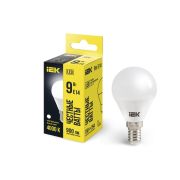 Лампа светодиодная G45 9Вт шар 4000К нейтр. бел. E14 230В IEK LLE-G45-9-230-40-E14