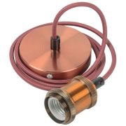 Патрон электрич. E27 подвесной со шнуром 1.5м RETRO бронза IEK EPA12-04-02-K29