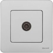 Розетка телевизионная оконечная TV Inspiria 10дБ 5-862мГц механизм алюм. IEK 673872