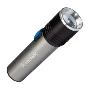 Фонарь аккумуляторный ручной LED 3Вт линза зум аккум. Li-ion 18650 1.2А.ч USB-шнур анодир. алюм. КОСМОС KOS111Lit