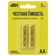 Элемент питания алкалиновый AA/LR6 Alkaline (блист.2шт) IEK ABT-LR06-OP-L02