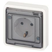 Розетка Эксперт 11-2522-01 2P+E IP55 шторки 16А-250В СУ бел. Эра Б0063281