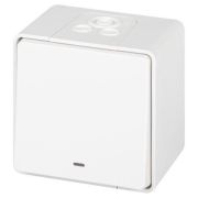 Выключатель Эксперт 11-1502-01 с подсветкой IP55 10АХ-250В ОУ бел. Эра Б0063305