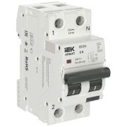 Выключатель автоматический дифференциального тока АВДТ B10N 1P+NP C6 30мА тип A (36мм) ARMAT IEK AR-B10N-1N-C006A030