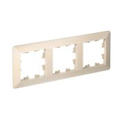 Рамка 3-м AtlasDesign Air беж./дым. бел. SE ATN220203