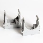 Держатель для труб (клипса) d25мм для монтажн. пистолета сер. (уп.100шт) TOKOV ELECTRIC TKE-LC-25-ZP-C06/100