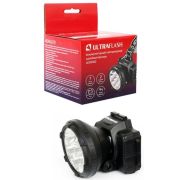 Фонарь аккумуляторный налобный LED5362 7LED 2 режима 220В пластик. черн. (бокс) Ultraflash 11256