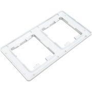 Рамка 2-м Glossa вертикал. алюм. SE GSL000306