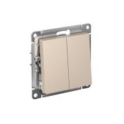 Переключатель перекрестный 2-кл. AtlasDesign 2хсх.7 10АХ механизм песочн. SE ATN001273