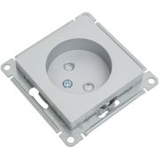 Розетка 1-м СП AtlasDesign 16А IP20 без заземл. защ. шторки механизм алюм. SE ATN000349