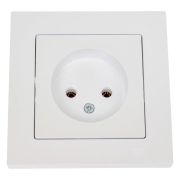 Розетка 1-м СП AtlasDesign 16А IP20 без заземл. в сборе жемчуж. SE ATN000440