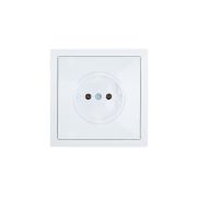 Розетка 1 мест. б/з СП ZIMA IP20 16А ПБТ безвинт. зажим бел. LEZARD 704-0288-121BQC
