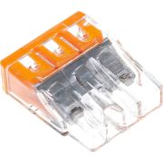 Клемма 3-х проводная 3х(0.5-2.5мм) для распред. коробки (с контактн. пастой «Alu-Plus») WAGO 2273-243