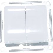 Переключатель проходной 2-кл. СП Glossa 10А IP20 (сх. 6/2) 10AX механизм бел. SE GSL000165